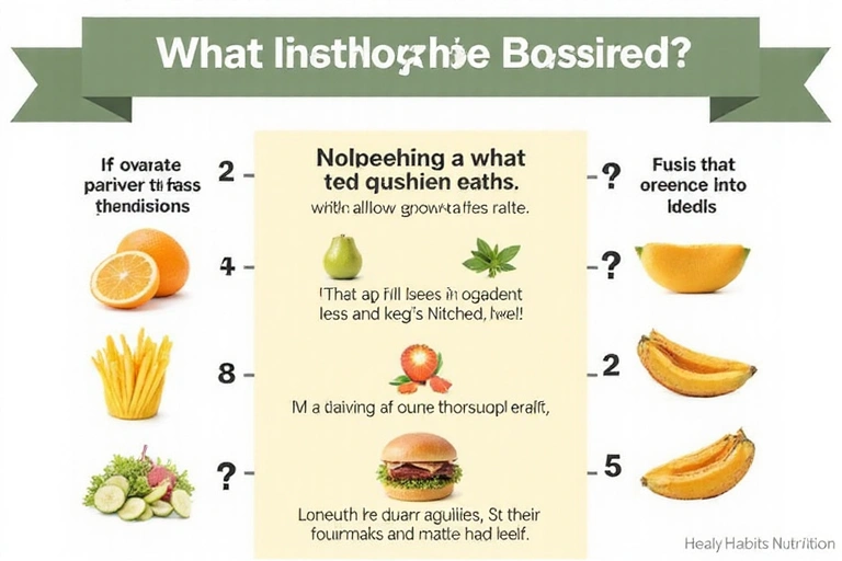 An infographic debunking common nutrition myths, with question marks and bold 'false' statements.